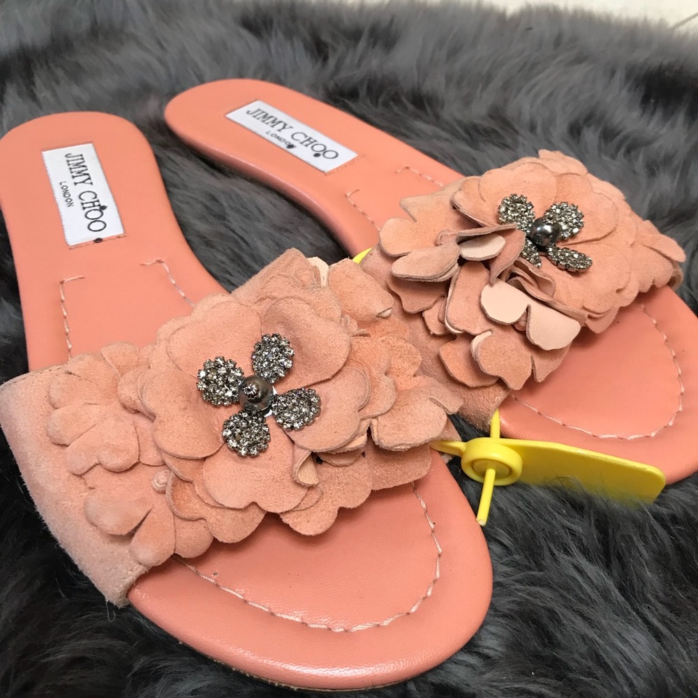 Jimmy Choo Suede and embellished flats